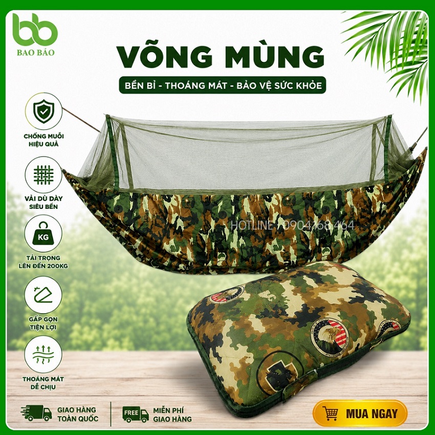 võng mùng quân đội